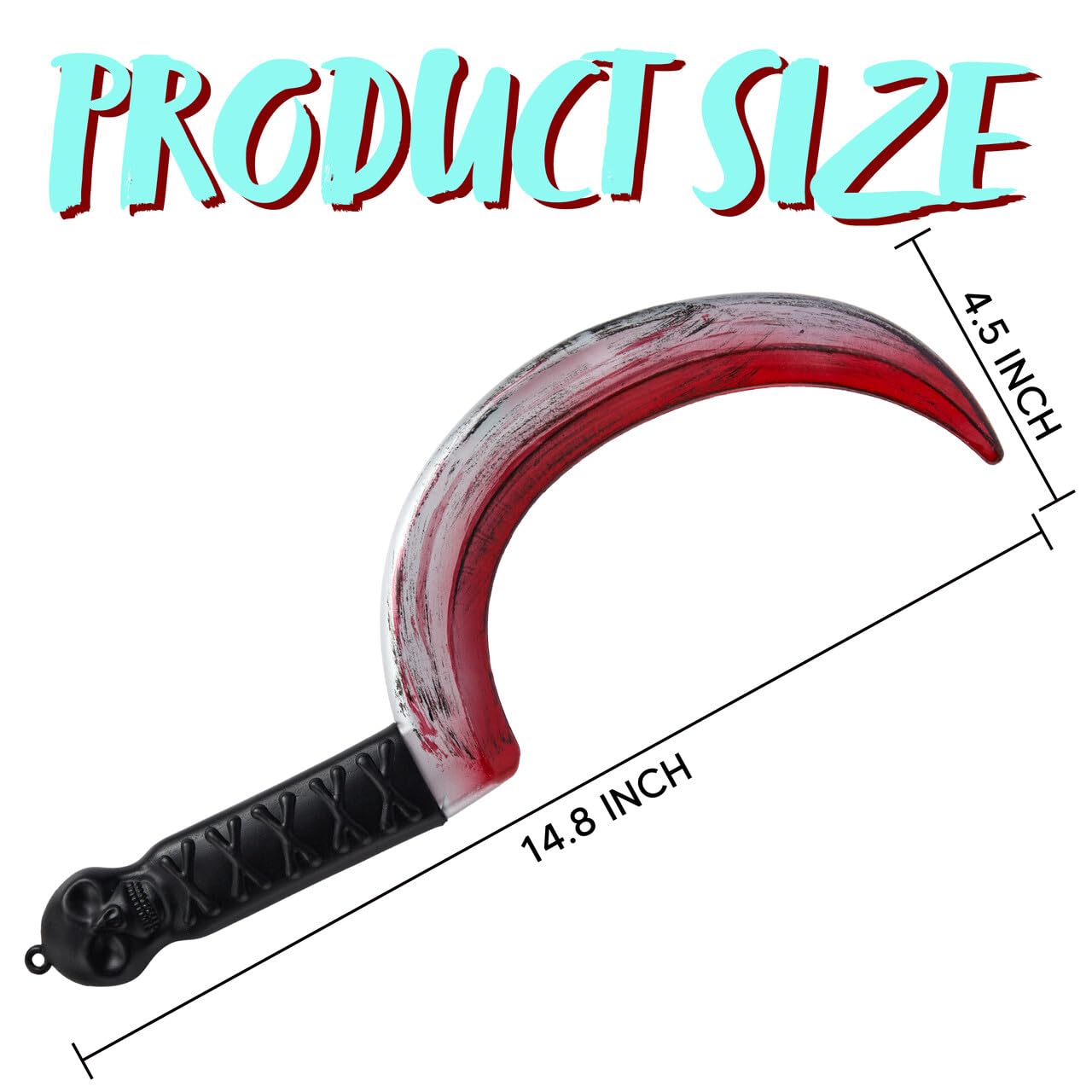 Spooktacular Creations Halloween Fake Plastic Sickle Weapon Toy